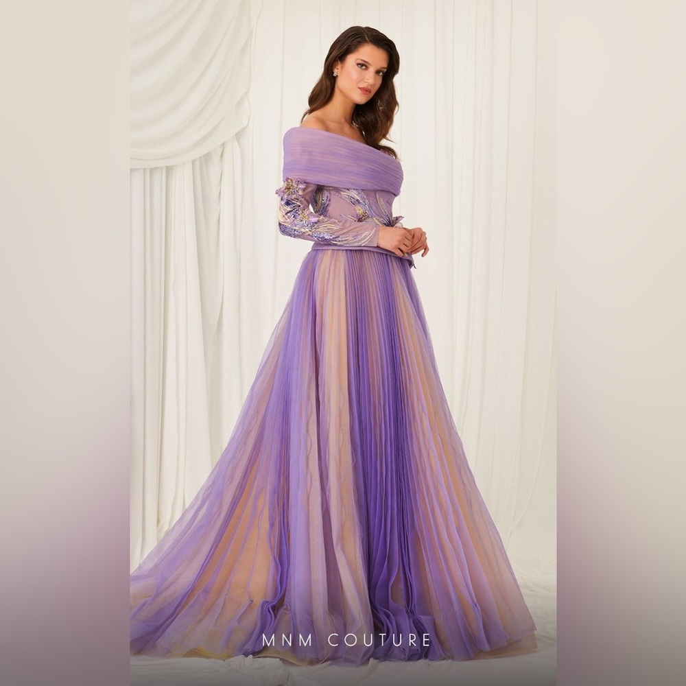 LILAC FOUAD SARKIS EVENING GOWN F02807